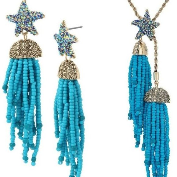 Betsey Johnson Starfish Necklace & Earrings - Picture 6 of 12